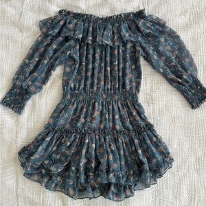 MISA Los Angeles Off The Shoulder Long Sleeve Dress